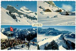 Leysin - 4 Bild AK