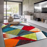 XXL Teppich Wohnzimmer Abstrakt Multicolor NEU 160x230