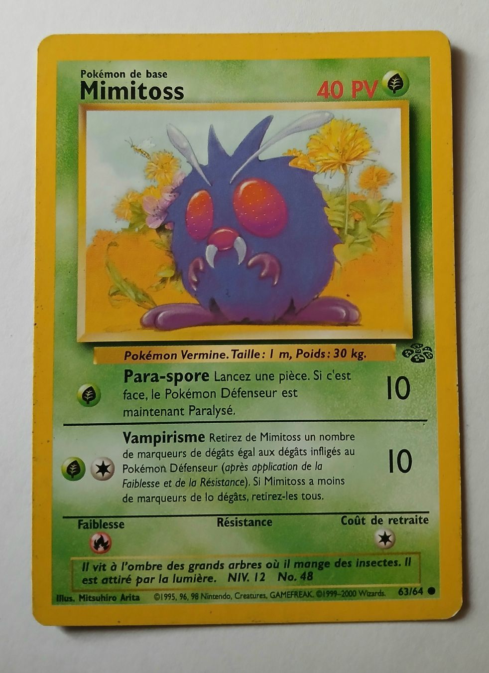 Pokémon Carte collezionabili: Carte Pokémon Mimitoss FR 1999-2000 – Usato da Sciernes-d'Albeuve venduto da Dojo004
