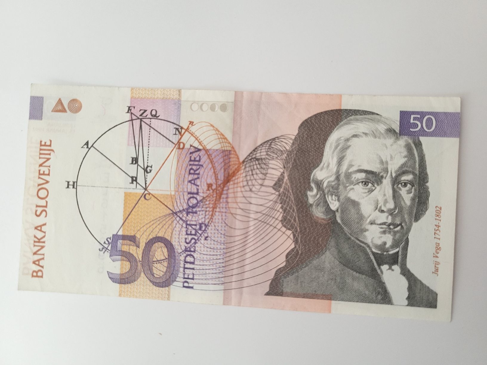 Banknoten: 50 Tolarjev Banka Slovenije – Gebraucht aus nunningen von mic_88k2