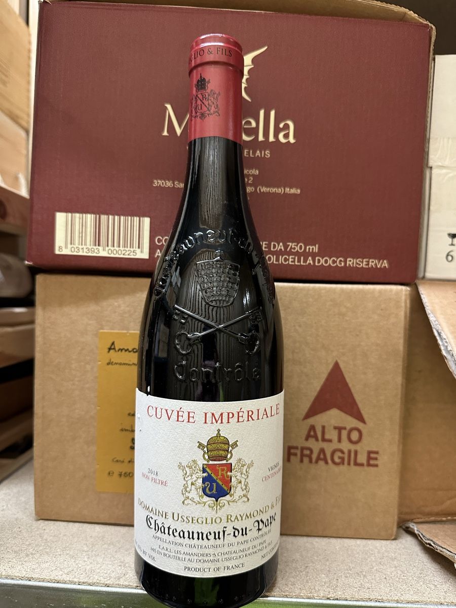 Vino: Chateauneuf du Pape Usseglio-Raymond 2018 – Nuovo e nell'imballaggio originale da Troinex venduto da Airain