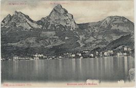 SZ 7 Brunnen Mythen 1907 o BÜRGENSTOCK n. Holland Ankunft-o