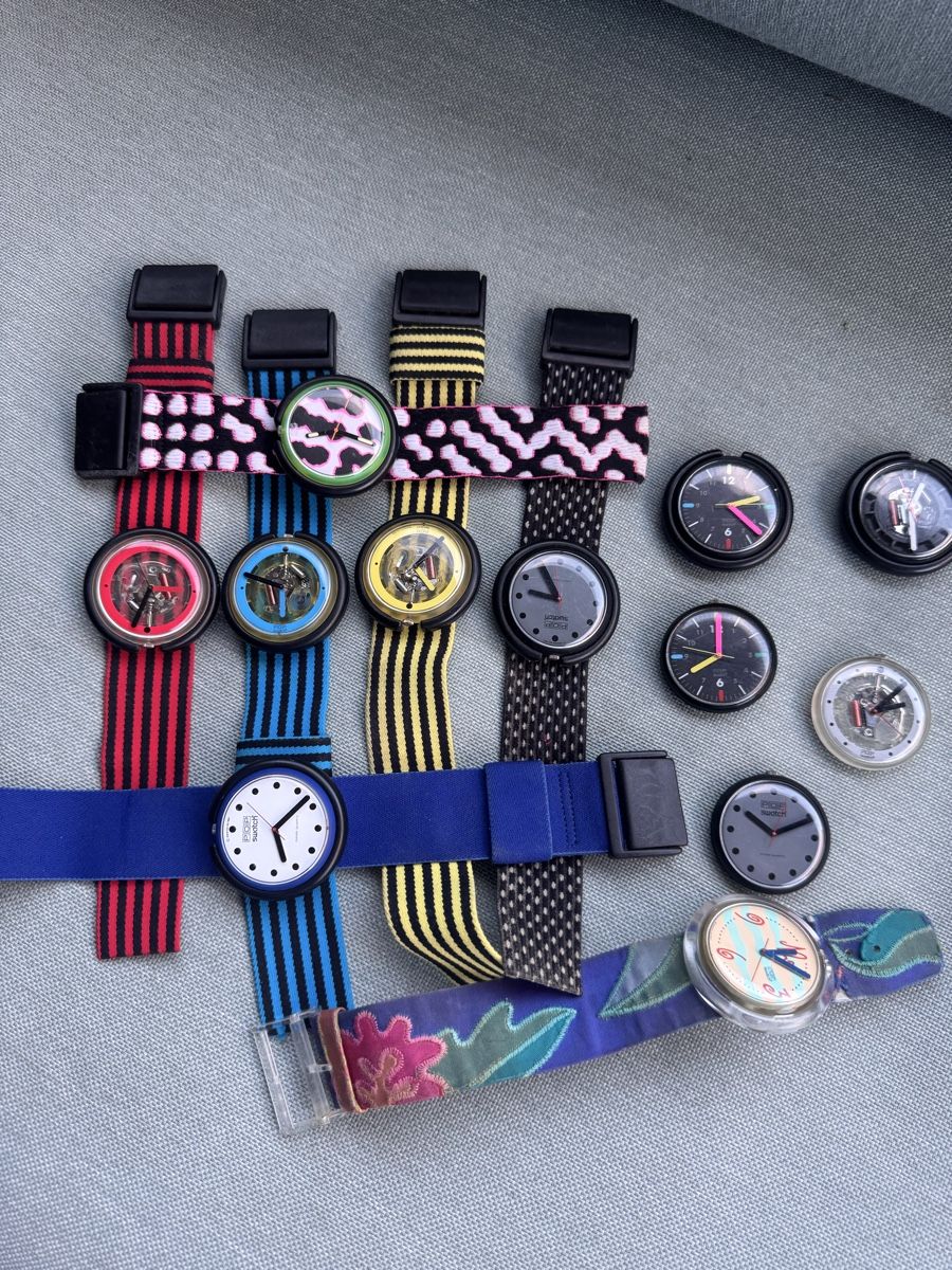 Swatch Uhren: Lot Pop Swatch Vintage – Defekt aus Sursee von Dersempacher