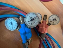Schweissanlage Autogen mit Druckminderer und Schläuche