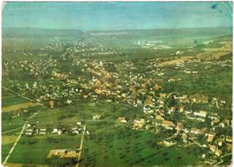 MÖHLIN - Flugaufnahme gge. Schwarzwald ca.. 1965 (AG)