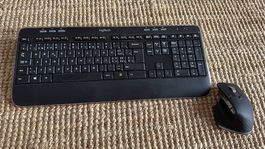 Logitech Tastatur + ergonomische Maus  Set 