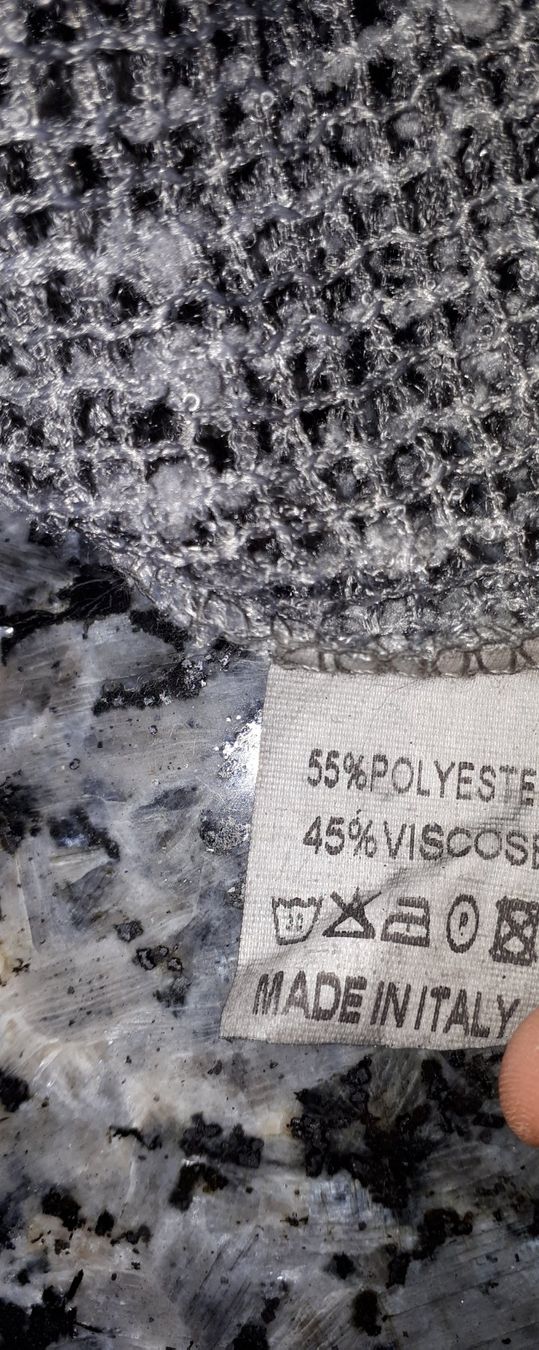Tuniche: Edles Sommer-Tunika mit Glitzer,  Grau, Mesh-Optik – Usato da Plagne venduto da Reticulum01 6