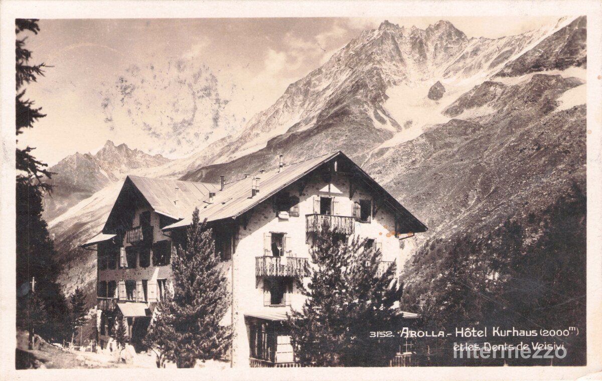 Cartoline postali: Arolla VS // 1923 Hotel Kurhaus // Sommer – Usato da Basel venduto da intermezzo12