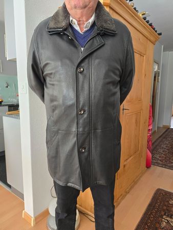 Edle Bugatti Echt-Wild-Hirschleder Jacke Herren