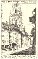 BERN - Herrengasse mit Münster ca. 1920 (BE)