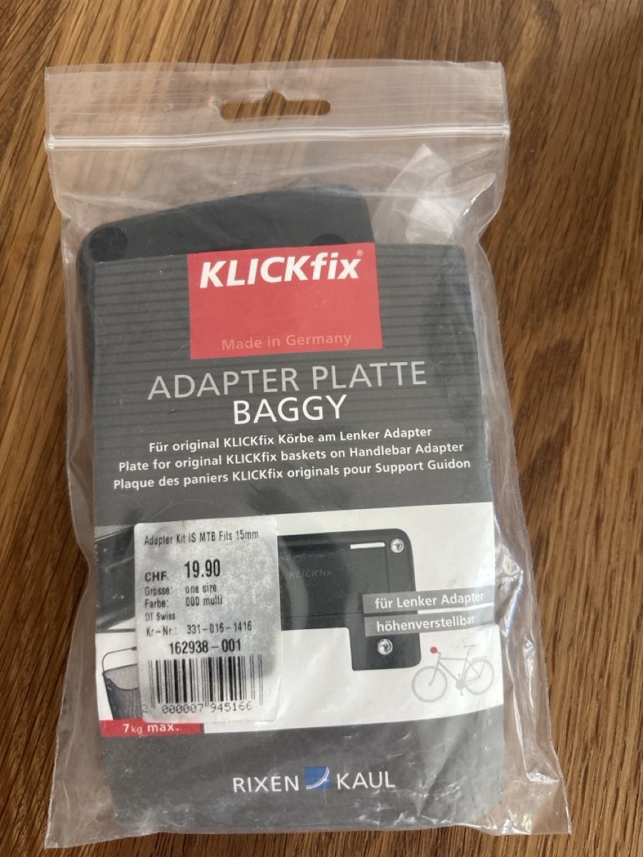 Altro per la casa: KLICKfix Adapter Platte Baggy neu ungebraucht – Nuovo (secondo la descrizione) da Zürich venduto da ank_z86p 1