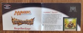 Magic the Gathering Werbeblatt  gefaltet 17,2 x 24,4 cm