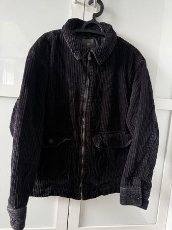 Veste H&M Homme en Velours Côtelé Noir - Taille M, Automne!