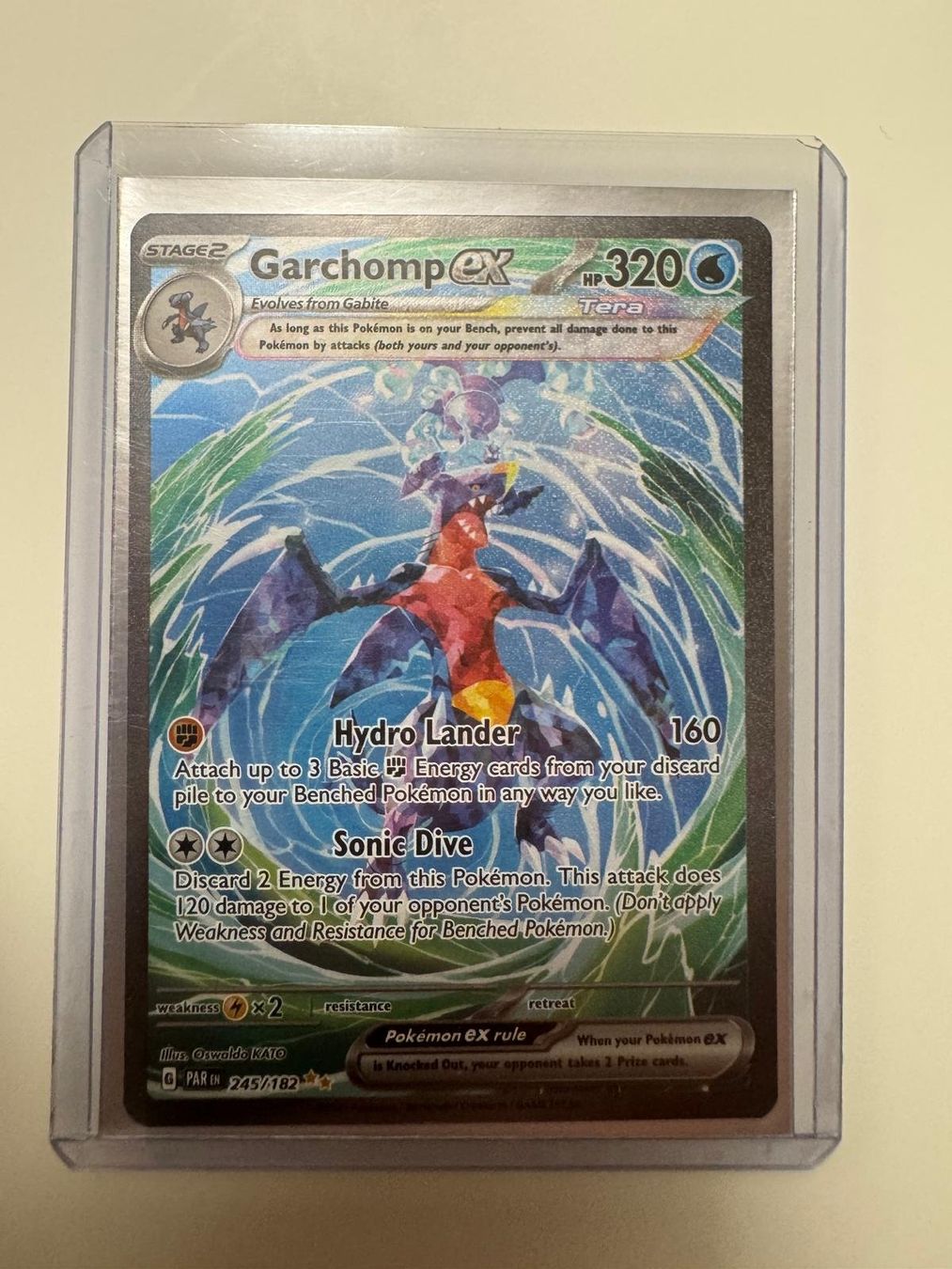 Pokémon Sammelbilder & Trading cards: Garchomp ex | SIR | PAR 245/182 | EN – Gebraucht aus Spreitenbach von Snacky96