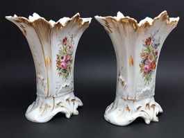 2er Set Vasen mit Blumenmuster