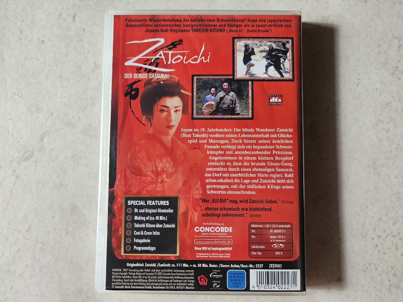 Alle DVDs: Zatoichi  -  Der blinde Samurai – Gebraucht aus Schneisingen von backstore24 1