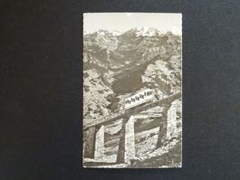Postkarte Niesenbahn mit Blüemlisalp