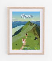 La Jonx «Alpen» Poster: neu. OVP 65 Fr.