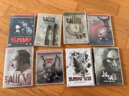 🔴 Saw 1-7 + Jigsaw Set Horror Uncut/Unrated 18+ DVD/Bluray