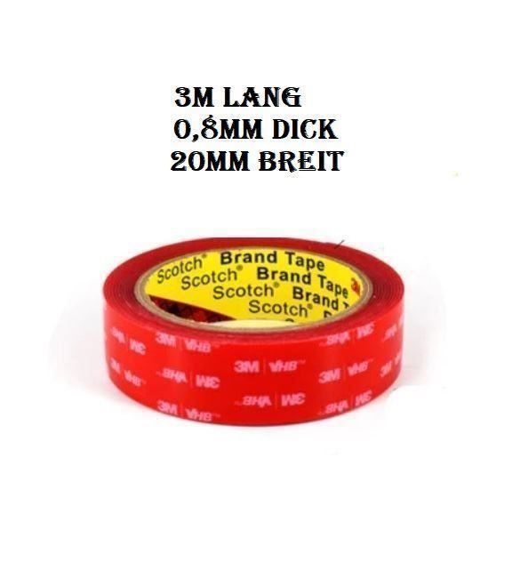 3M 930346 Doppelseitiges Klebeband 50000x10x0,20 Länge: 50000 mm Breite