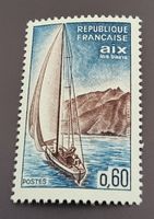 Frankreich 1965 Segelschiff briefmarke