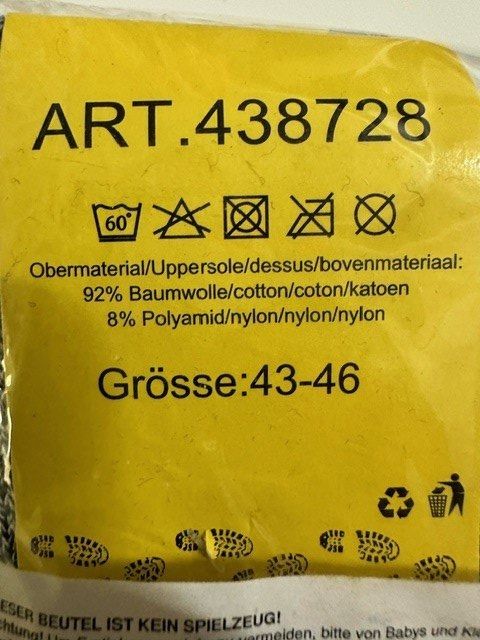 Socken: 5 PAAR AEBEITSSOCKEN ORIGINALVERPACKT GR. 43-46 – Neu und originalverpackt aus Ostermundigen von crazy-horse-1840 1