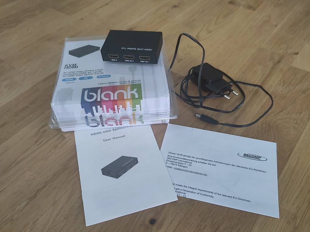 Adattatori: Blank 4K HDMI Splitter 2-fach, KVM – Nuovo (secondo la descrizione) da Fahrweid venduto da Bababo000