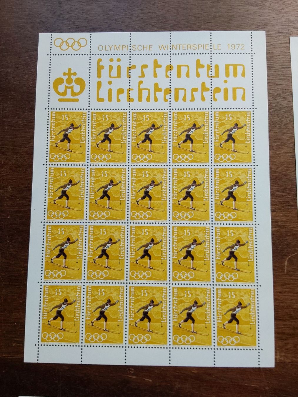 Tutti i francobolli: Erni Hans. 1972 Briefmarkenbogen.  – Usato da Steinach venduto da Chilli1957 1