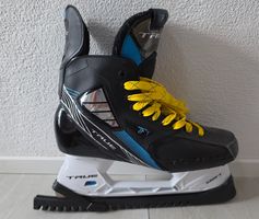Eishockeyschlittschuhe True TF7 schwarz gebrauchter Zustand