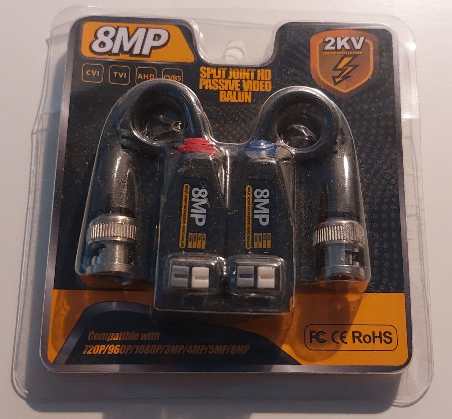 Adattatori: 8MP HD Video Balun - NEU Split joint HD passive video balun – Nuovo (secondo la descrizione) da Richterswil venduto da Ahuesli 1