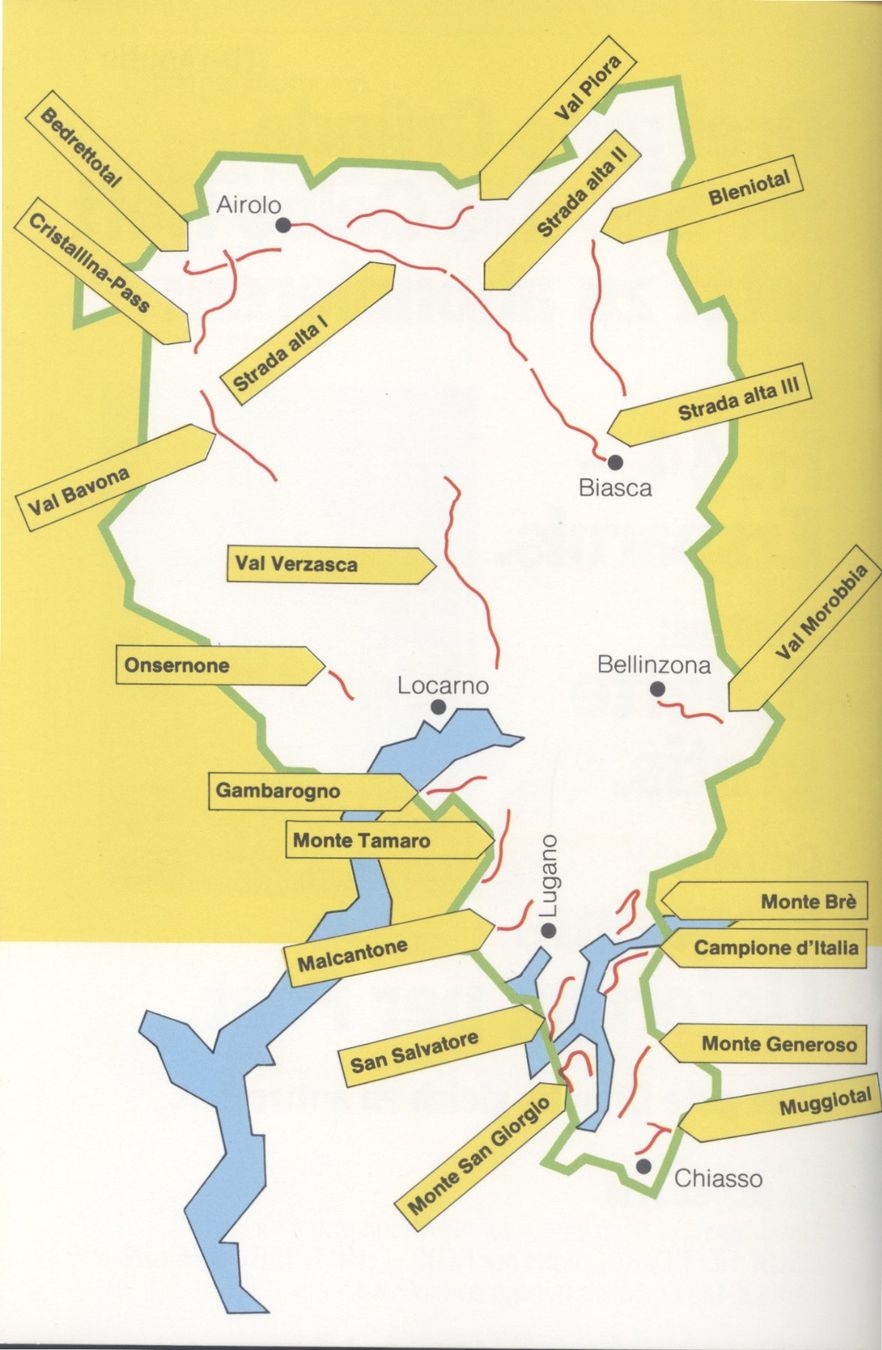 Libri: WEGWEISER  Tessin - 20 Wandervorschäge – Nuovo (secondo la descrizione) da Biel/Bienne venduto da 07helios032 3