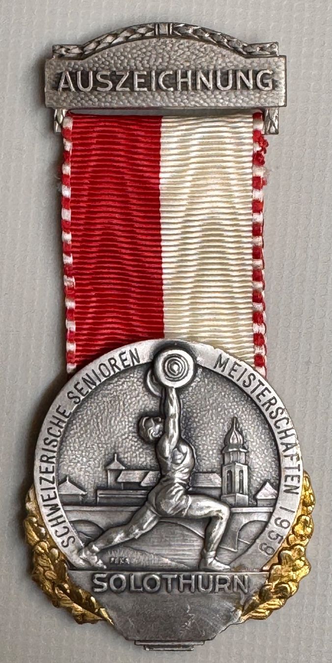 Medaglie: Schweizerische Senioren Meisterschaften Solothurn 1959 – Usato da Andwil SG venduto da Ariisa1234