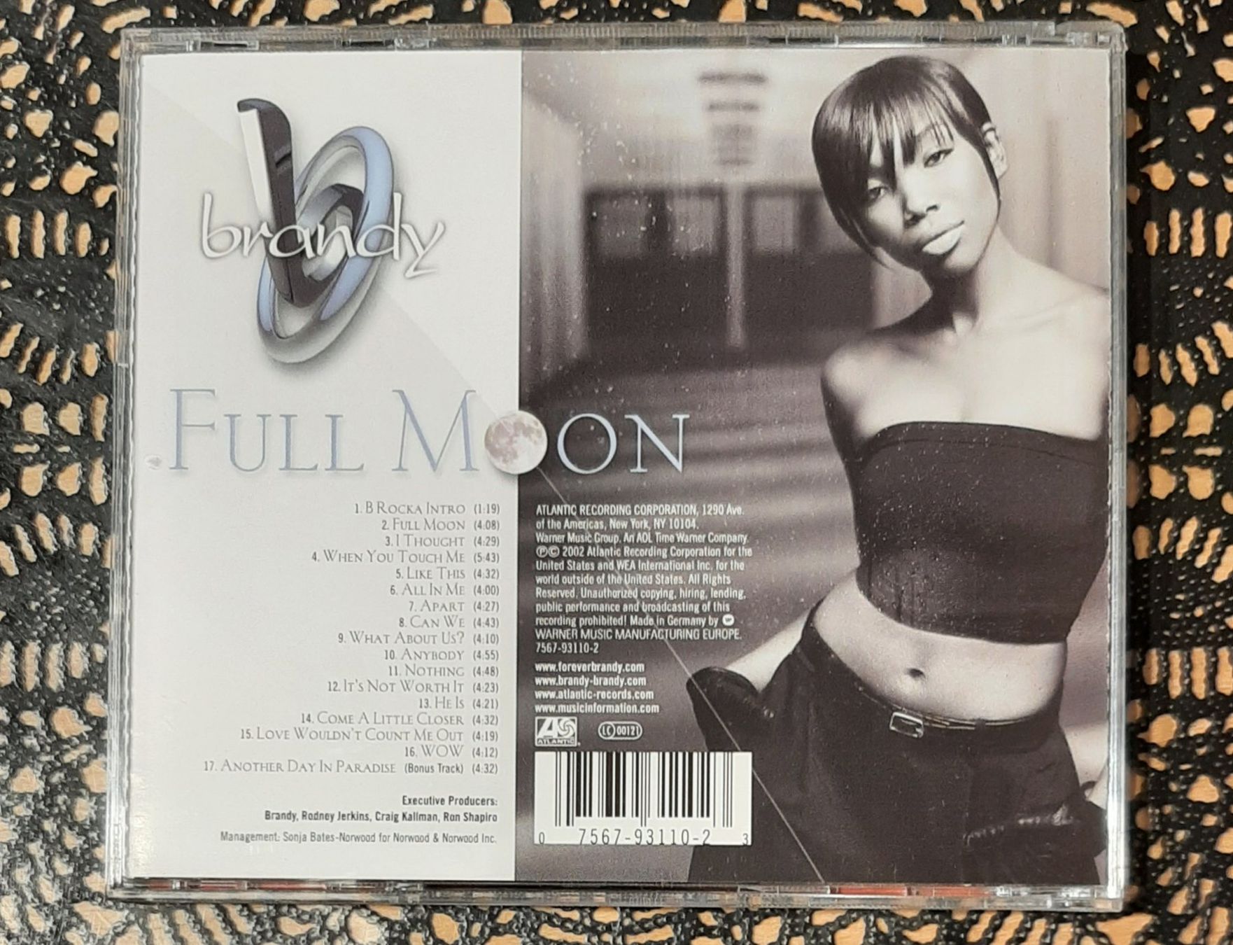 CDs: Brandy - Full Moon, USA R&B Pop CD Album 2002 – Gebraucht aus Schönenberg TG von breiti12 1
