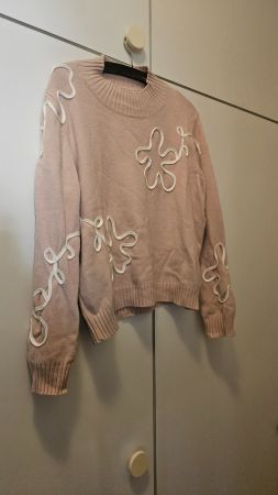 Pullover donna rosa misto viscosa tg.S/M