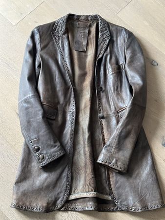 Coole Lederjacke Gr. S Nieten Used Look Herbst