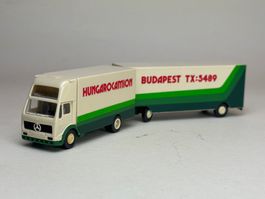 Herpa Mercedes Koffer Lastzug Hungarocamion
