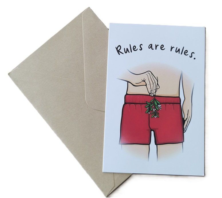Cartoline: Weihnachtskarte RULES ARE RULES  (neu, OVP) – Nuovo e nell'imballaggio originale da Wilen b. Wollerau venduto da morethanmusic