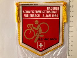Vintage Fanion/Wimpel   RADQUER  FREIENBACH  1989