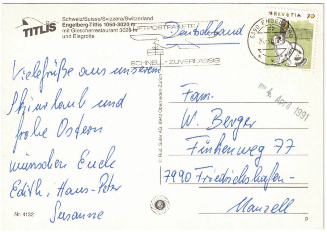 Cartoline postali: Engelberg - 5 Bild AK Titlis – Usato da Binningen venduto da Mountainrider 1