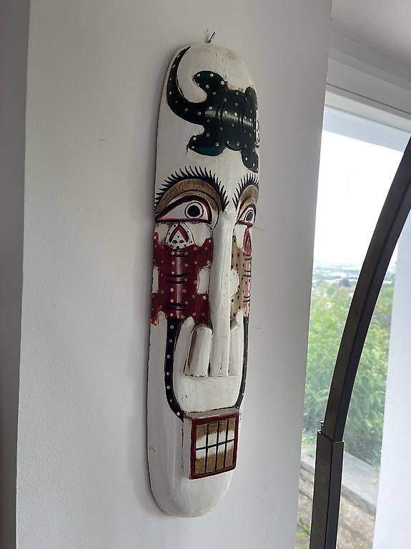 Internationale Kunst: Deko Maske Holz – Gebraucht aus Basel von SvenKaufmann 1