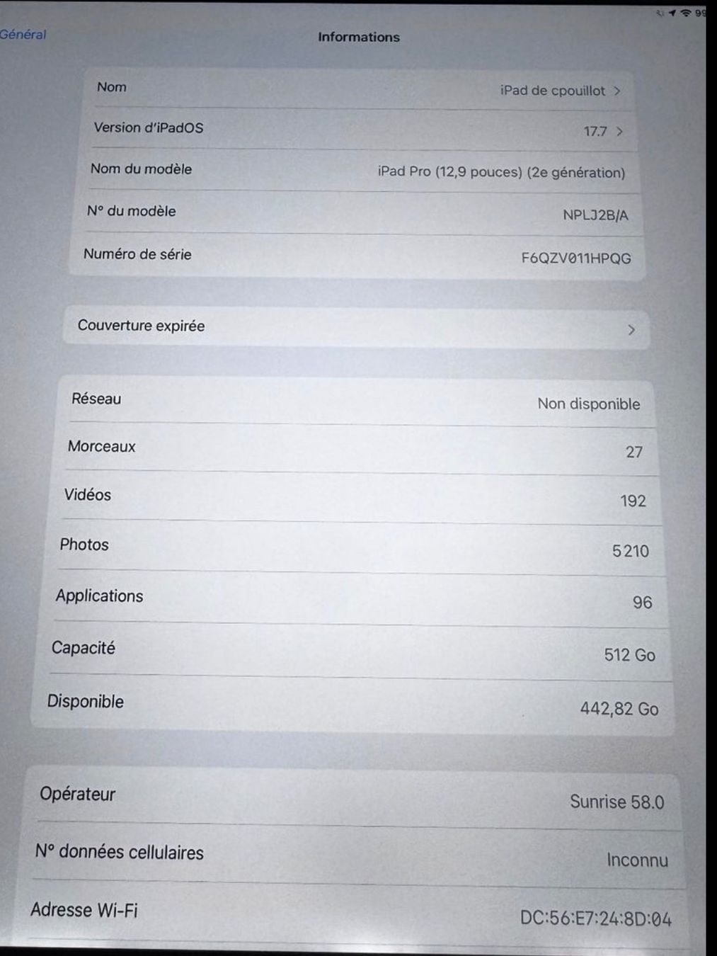 Apple Tablet PC: Ipad Pro 12.9" (2me génération) – Usato da Agiez venduto da chyvy 2