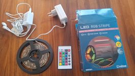 Näve LED RGB Stripe 200 cm mit Fernbedienung ungebraucht