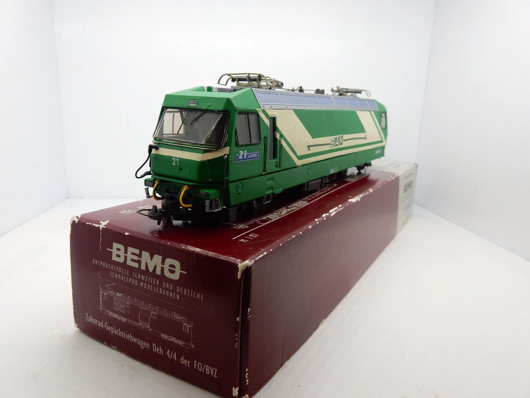 Bemo Modelleisenbahnen: Hom Bemo "BAM"  Ge 4/4  III - 21 "La Morges" - – Gebraucht aus Locarno von Gudrun2 2
