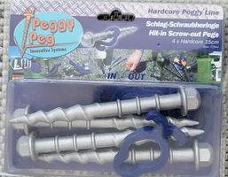 4 Stk. Peggy Peg Hardcore Schraubheringe 15cm - Neu