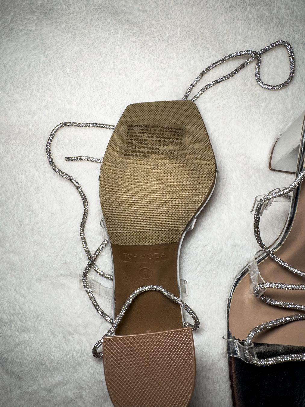 Scarpe da donna: Fashion Nova - Wrap Up High Heels Silver – Nuovo e nell'imballaggio originale da Zürich venduto da CBN_Fashion 2