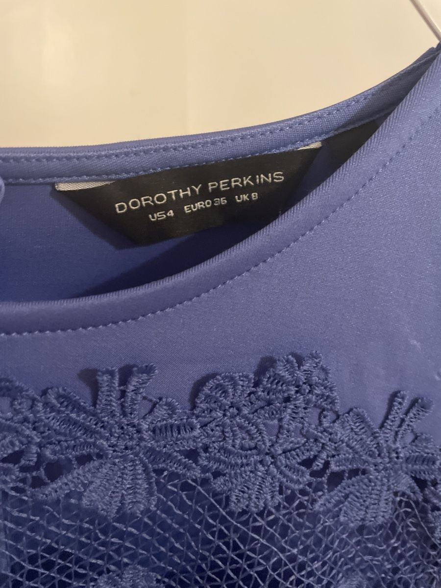 Dorothy Perkins Vestiti: Elegantes blaues Kleid mit Spitze Gr. 36 – Usato da Neuhausen venduto da humacagman 2