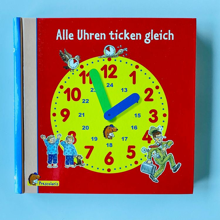 Uhrzeit lernen: Buch & hochwertige Holz-Uhr (Neu (gemäss Beschreibung