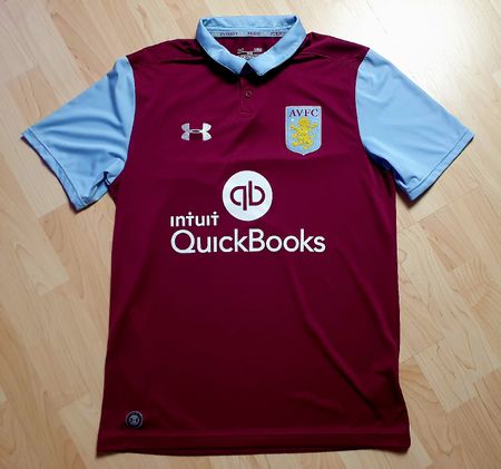 Aston Villa FC Trikot, Grösse L, Under Armour