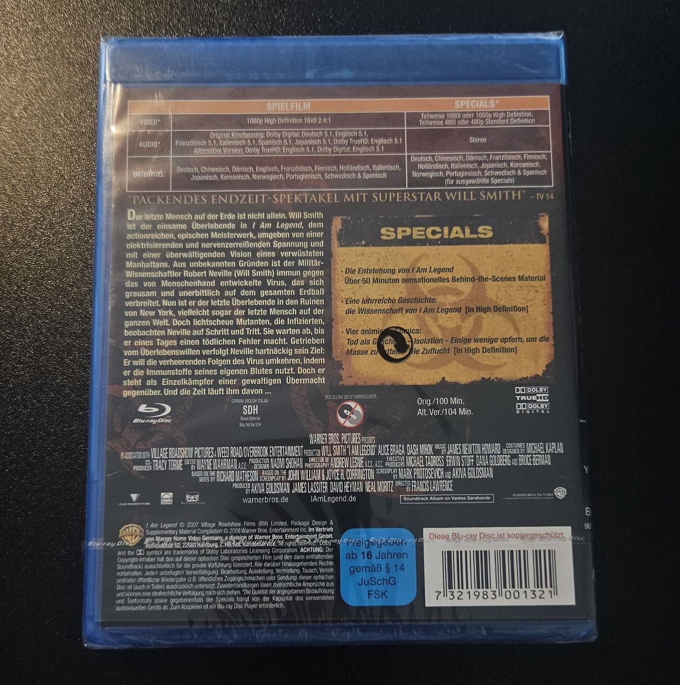 Tutti i DVDs: I am Legend Blu-Ray – Nuovo e nell'imballaggio originale da Kloten venduto da mar_w6hp 1