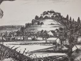 Schloss Lenzburg von Otto Kuhn - Druck